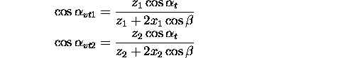 Transv. pressure angle of V.circle