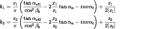 Number of teeth of gear in a span